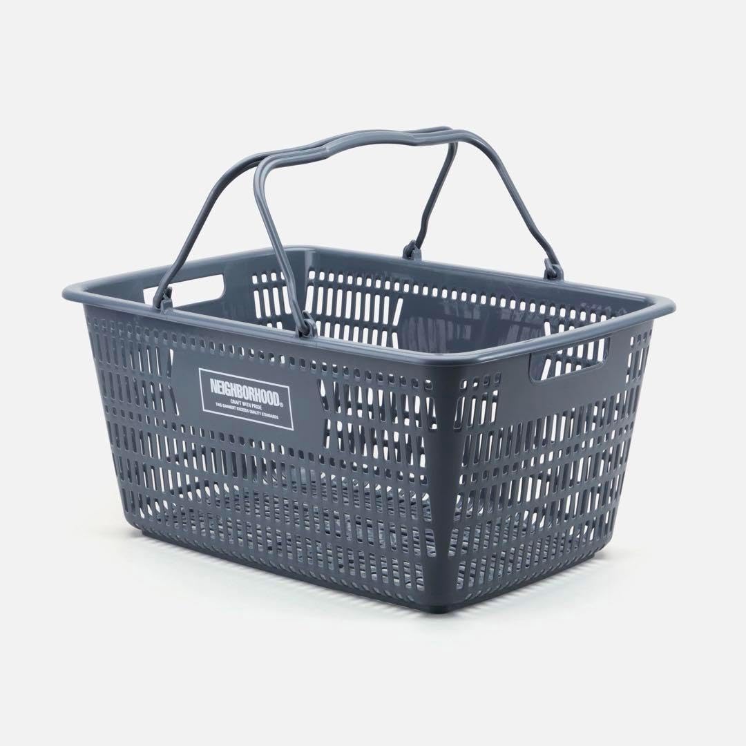 ネイバーフッドNEIGHBORHOOD LOGO BASKET GRAY 未使用 NEIGHBORHOOD LOGO BASKET ネイバーフッド カゴ バスケット